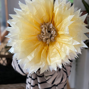 Tissue Paper Flower Set | Yellow | Conscious Craft