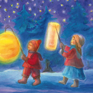 Lantern Walk Postcard | Conscious Craft
