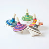 Small Rallye Spinning Tops in 5 Different Colours | Conscious Craft