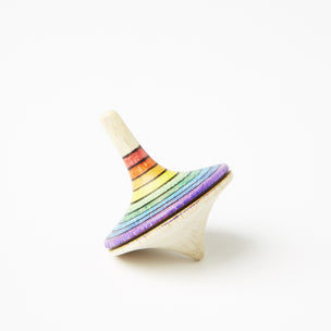 Large Rally Spinning Top with purple rim from Mader | Conscious Craft