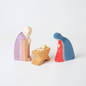 Ostheimer Crib with child, Mary & Joseph | Conscious Craft