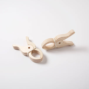 Giant Wooden Play Clips | Set of 2