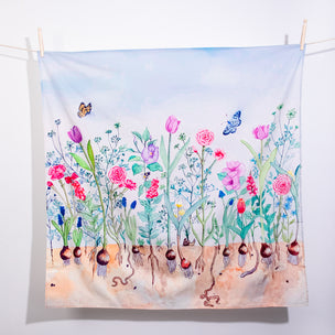 Wondercloth In Bloom by Wonderie hanging on line | Conscious Craft