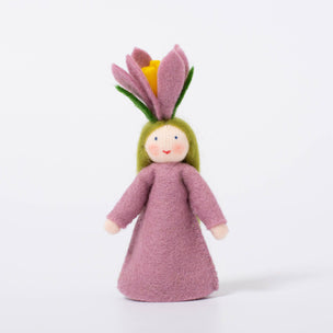 Felt Flower Fairy Crocus with Flower on Head | © Conscious Craft