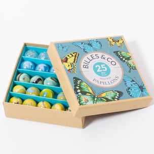 Billes & Co Mini Box Butterflies Marbles | 25 | Conscious Craft
