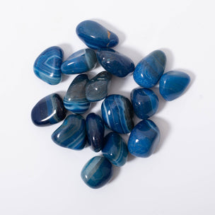  Blue Striped Agate Tumblestone | Conscious Craft