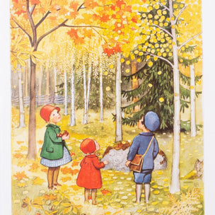 Elsa Beskow October Postcard | Conscious Craft