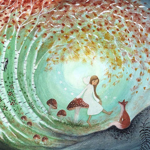 Bijdehansje Postcard Fall Fairy | Conscious Craft