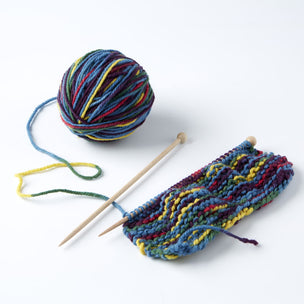 Kids Natura Dyed Wool Knitting Kit | Conscious Craft