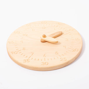 Wooden Clock with Hours & Minutes | © Conscious Craft