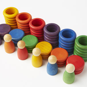 Grapat Nins, Coins & Rings in Rainbow Colours | © Conscious Craft
