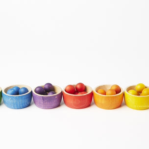 Grapat Wooden Bowls with Marbles & Tong | Conscious Craft