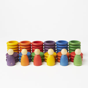 Grapat Nins with Rings & Coins in Rainbow Colours | © Conscious Craft
