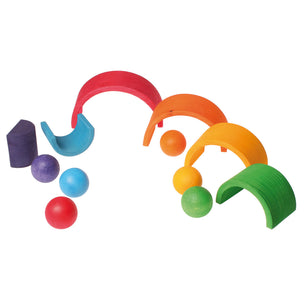 6 Wooden Balls | Rainbow