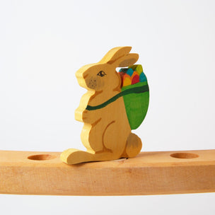 Rabbit with Basket | Decorative Figure