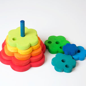 Grimm's Flower Stacking Tower can hold 1-3 candles in each layer | Conscious Craft