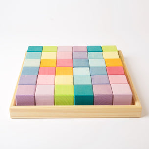 Grimm's Square | 36 Cubes Pastel Colours | © Conscious Craft