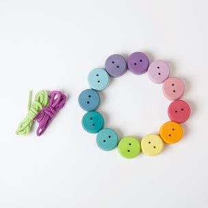 Grimm's Thread Game Small Pastel Buttons | Conscious Craft