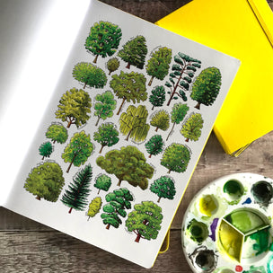 Alexia Claire | Trees of Britain | Postcard | Conscious Craft