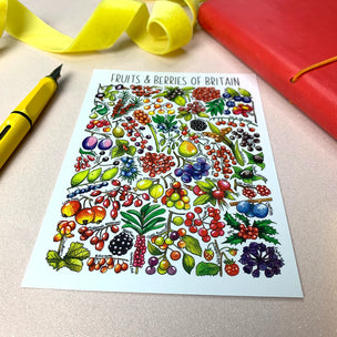 Alexia Claire | Fruits & Berries Britain | Postcard | Conscious Craft