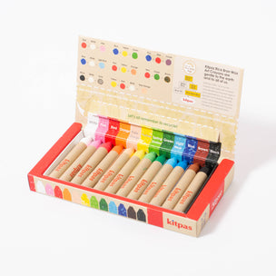 Kitpas Rice Bran Crayons | 12 Colours | Conscious Craft