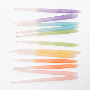 Knot & Bow Ombre Beeswax Party Candles | ©Conscious Craft