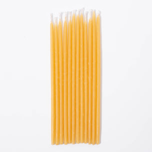 Knot & Bow Tall Natural Beeswax Party Candles | ©Conscious Craft