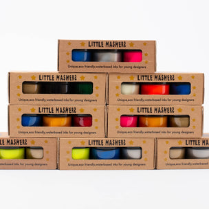 Eco Fabric Ink | Blue Neon Orange Glow | Conscious Craft