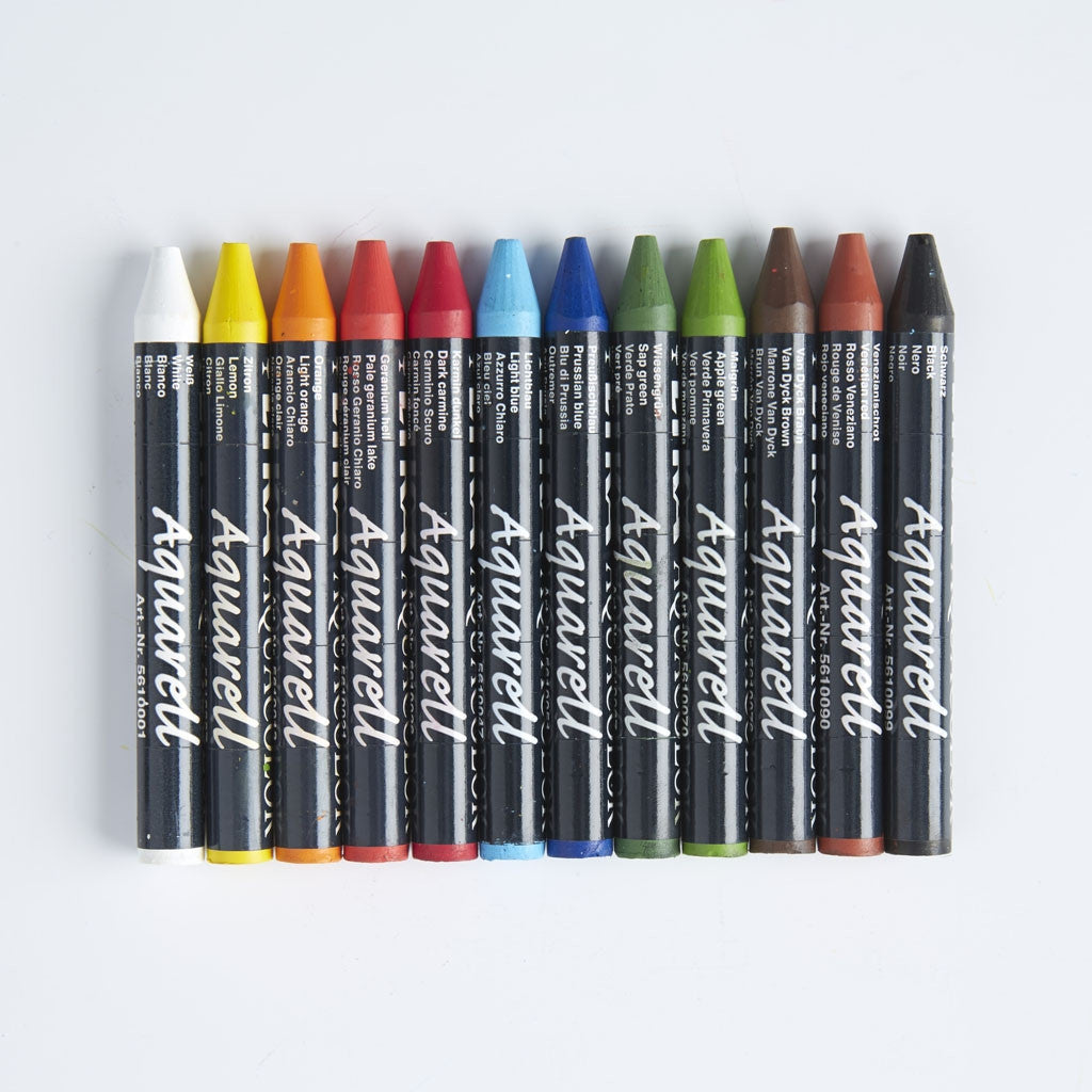 Lyra Aquacolor Water Soluble Crayons Set of 24
