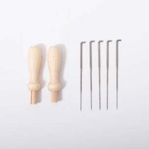 Set of 5 Felting Needles with Two Handles | ©️ Conscious Craft