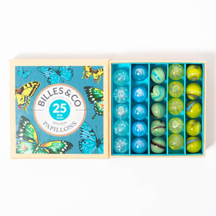 Billes & Co Mini Box Butterflies Marbles | 25 | Conscious Craft