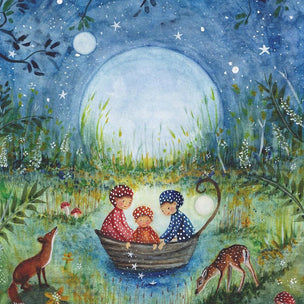 Bijdehansje Postcard Mushroom Children | Conscious Craft