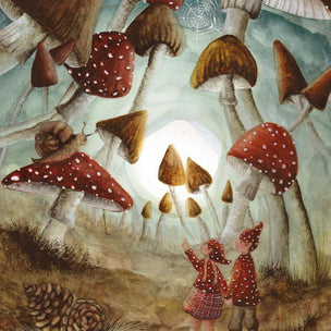 Bijdehansje Postcard Red Hat Wonderland | Conscious Craft