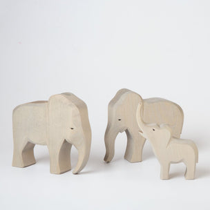 Ostheimer Wooden Elephant Family | Wild Animal Collection | Conscious Craft