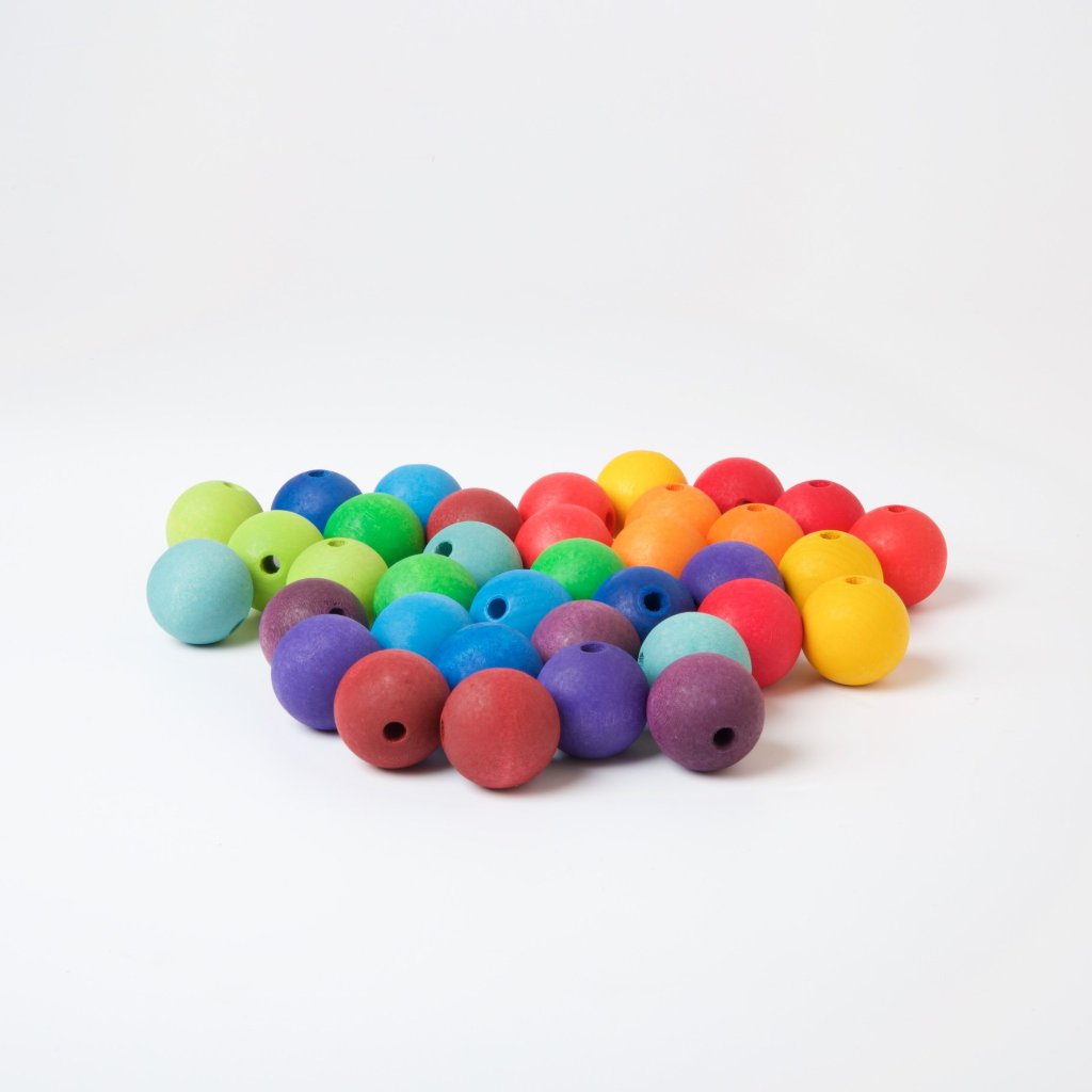 Grimm's 36 Large Wooden Beads