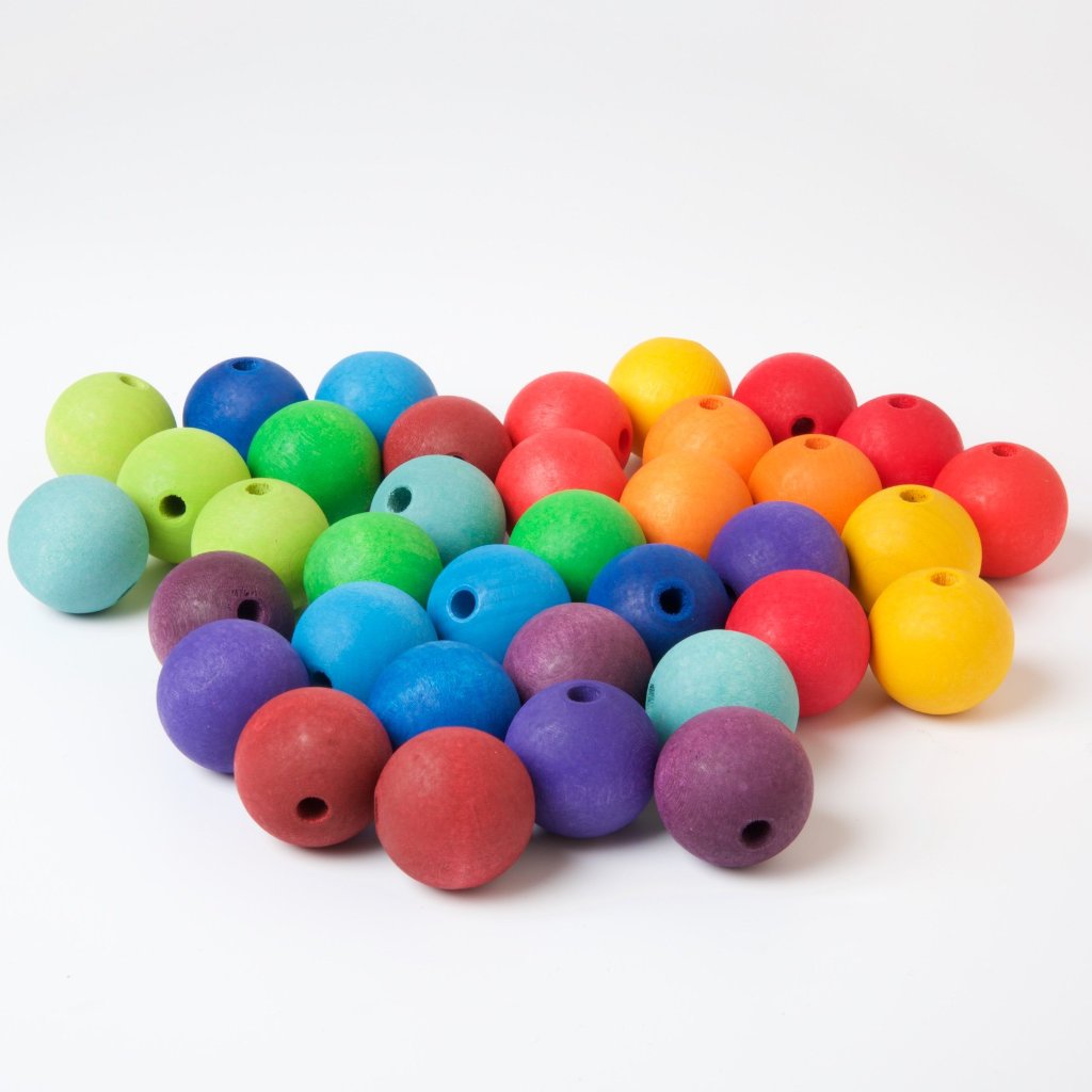 36 Extra Large Wooden Beads (Grimm's)