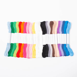 Multi Coloured Cotton Embroidery Thread | Conscious Craft