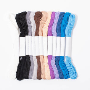 Multi Coloured Cotton Embroidery Thread | Conscious Craft