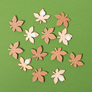 Wooden Leaf Stickers | © Conscious Craft 