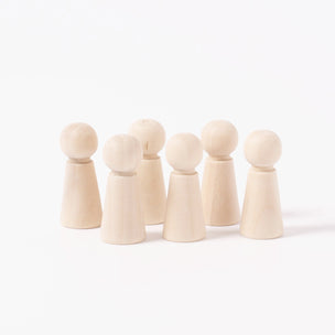 Unfinished Wooden Peg Dolls | Conscious Craft