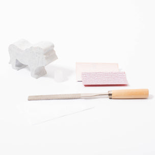 Studiostone Creative Soapstone Carving Kit | Lion | © Conscious Craft