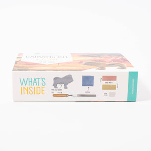 Studiostone Creative Soapstone Carving Kit | Lion | © Conscious Craft