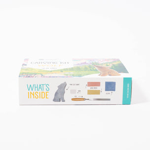 Studiostone Creative Soapstone Carving Kit | Wolf | © Conscious Craft