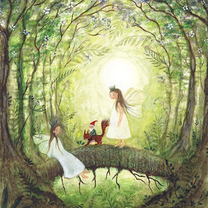 Bijdehansje Postcard Fairies with Squirrel | Conscious Craft