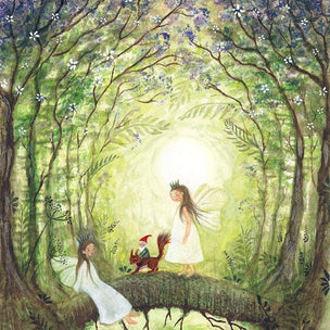 Bijdehansje Postcard Fairies with Squirrel | Conscious Craft