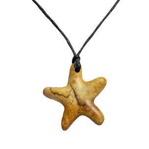 image example of a completed sea star pendant