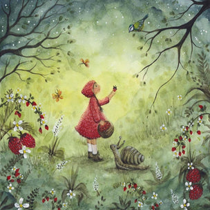 Bijdehansje Postcard Strawberry Dream | Conscious Craft