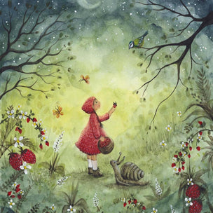 Bijdehansje Postcard Strawberry Dream | Conscious Craft