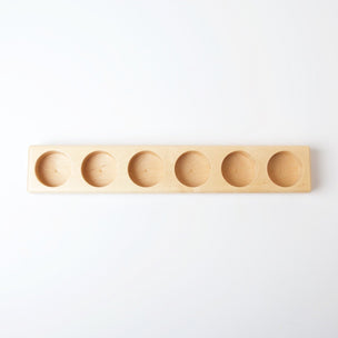 Wooden Holder for 6 50ml Glass Jars | Conscious Craft