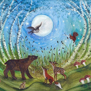 Bijdehansje Postcard Woodland Creatures | Conscious Craft